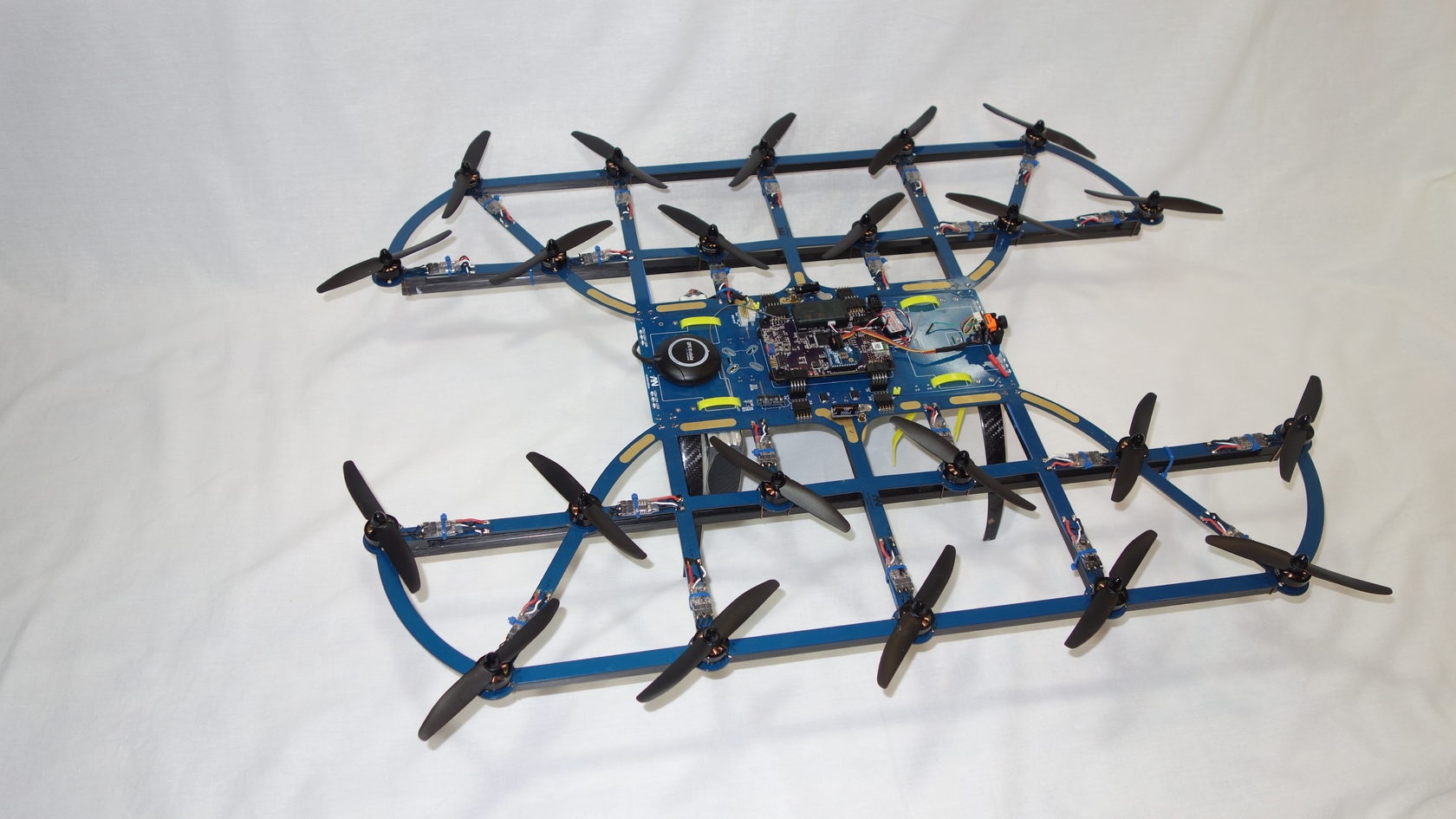 The prototype copter is assembled